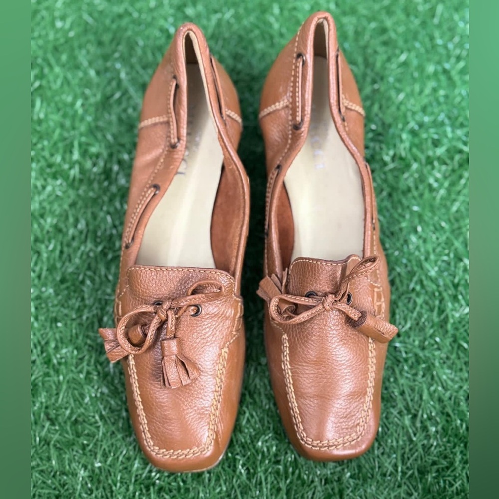 Sesto Meucci Women’s‎ Elegant Brown Leather Loafers Size 8